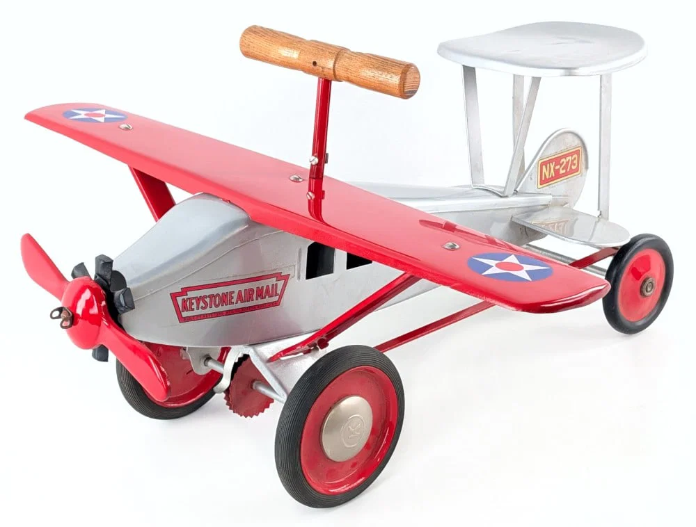 Restored Keystone Ride On Air Mail Airplane