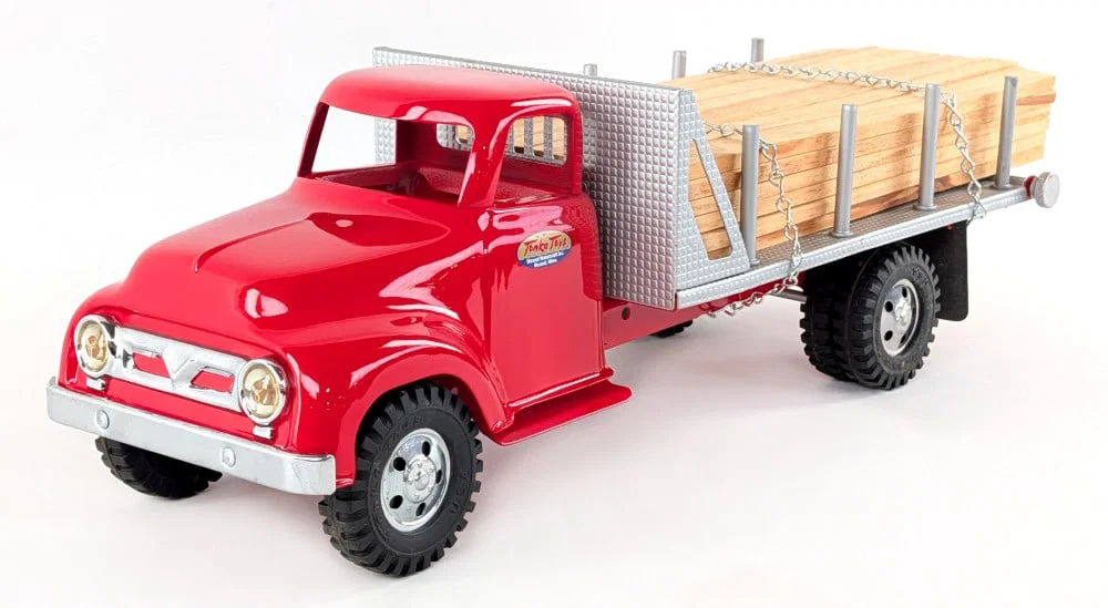 Restored Tonka Interchangeable Bed Truck w/ Lumber Hauler