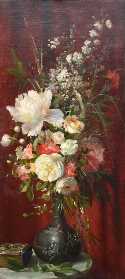 RICARD MARTI AGUILO (1868-1936) "Floral still life".