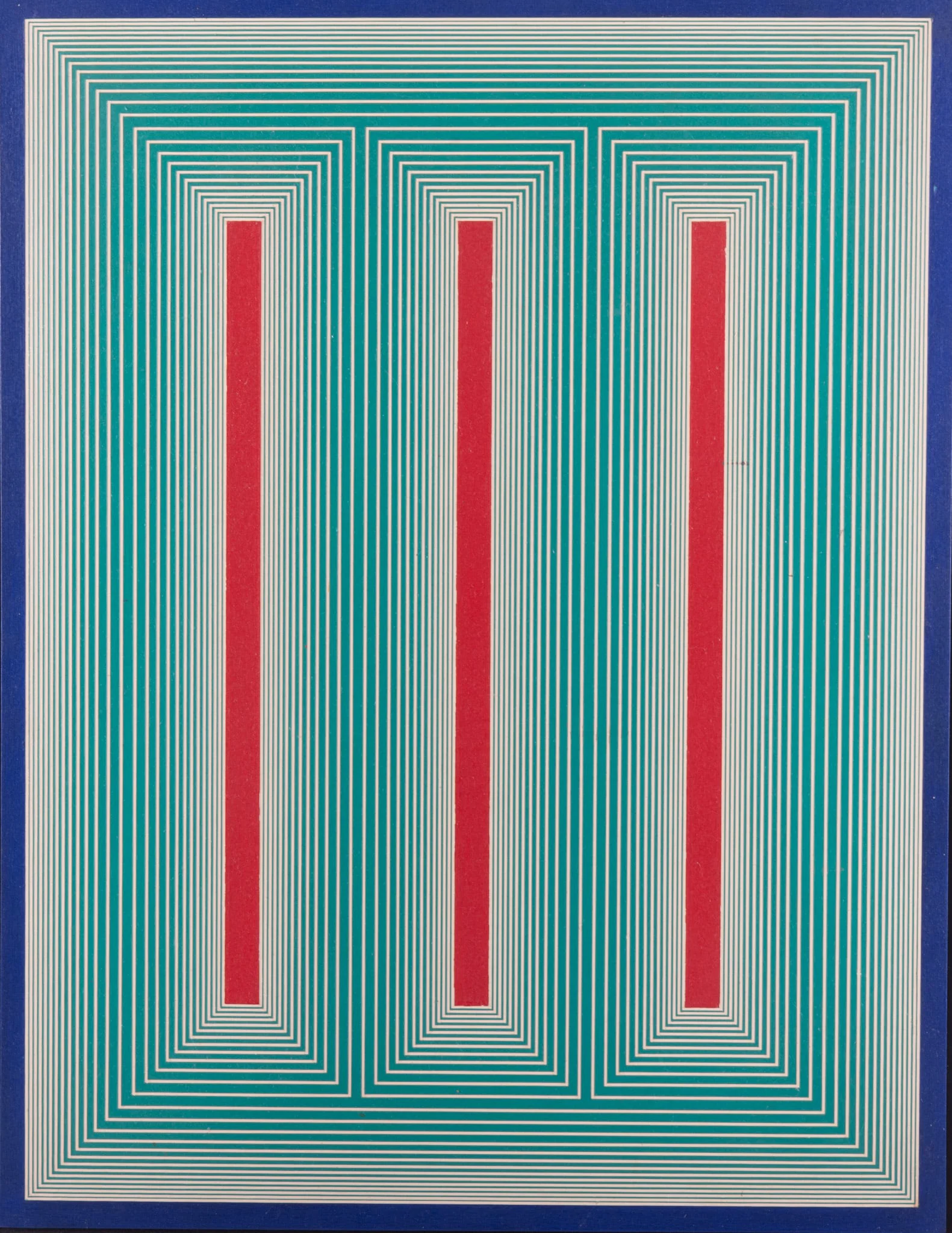 Richard Anuszkiewicz, American (1930-2020), Untitled, From the Temple Series, 1983, acrylic on wood