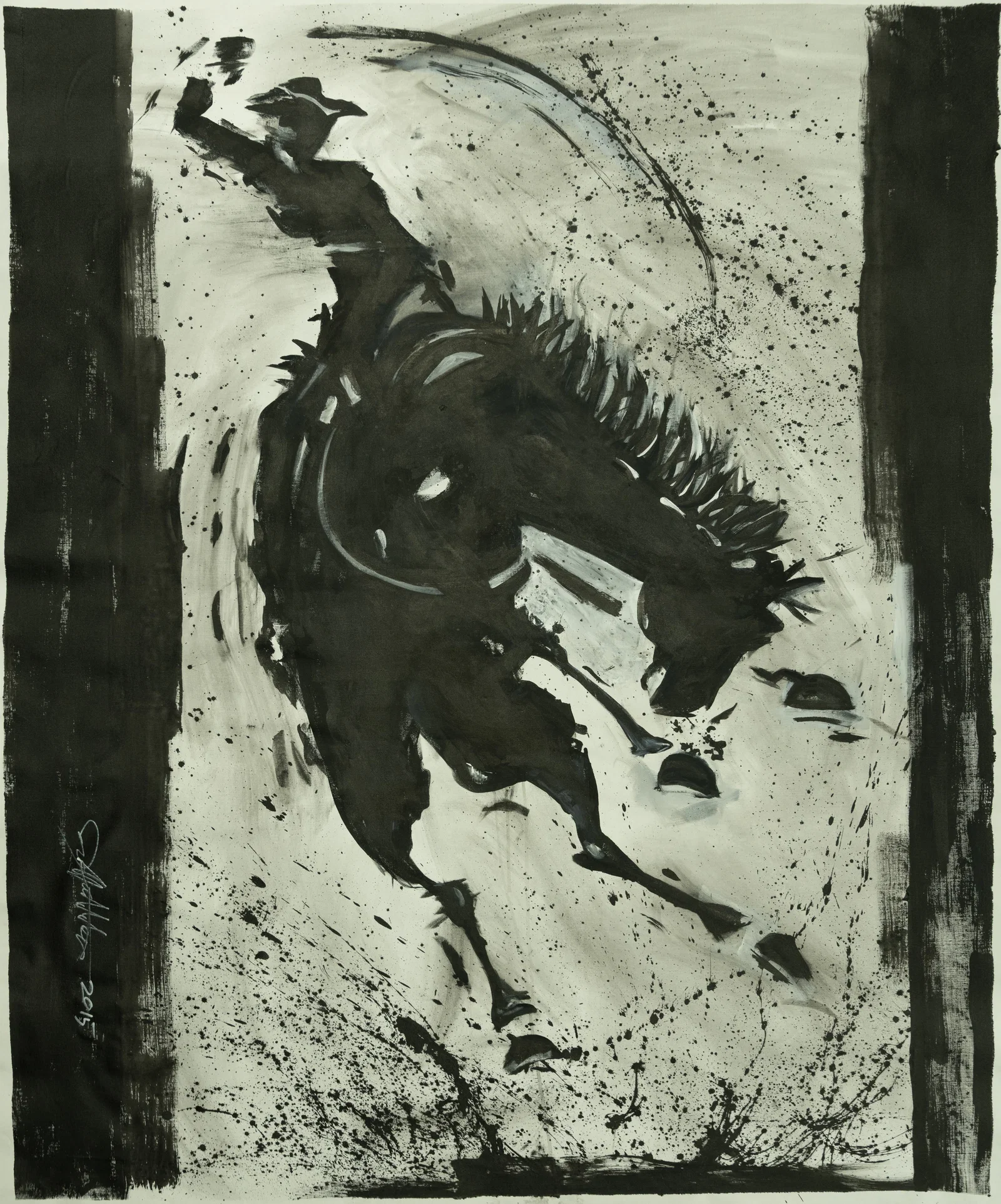 Richard Hambleton ( Canada/ America 1952-2017 )" Marlboro Man " Signed