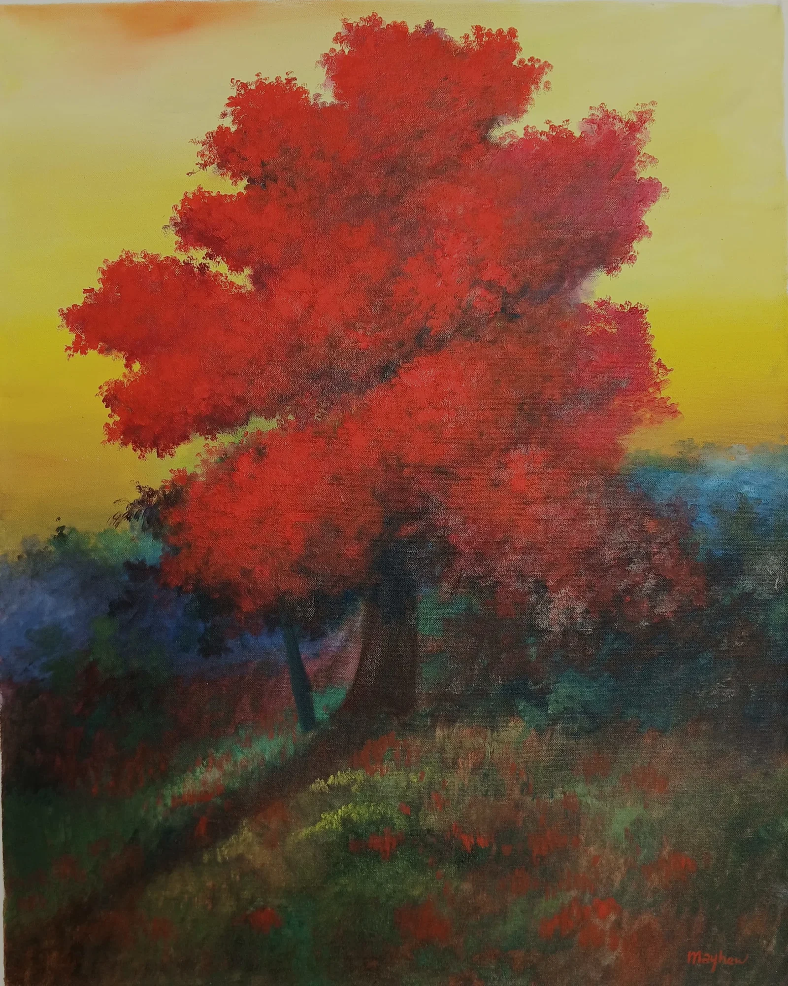 Richard Mayhew was an American landscape painter, illustrator, and arts educator, of Native and