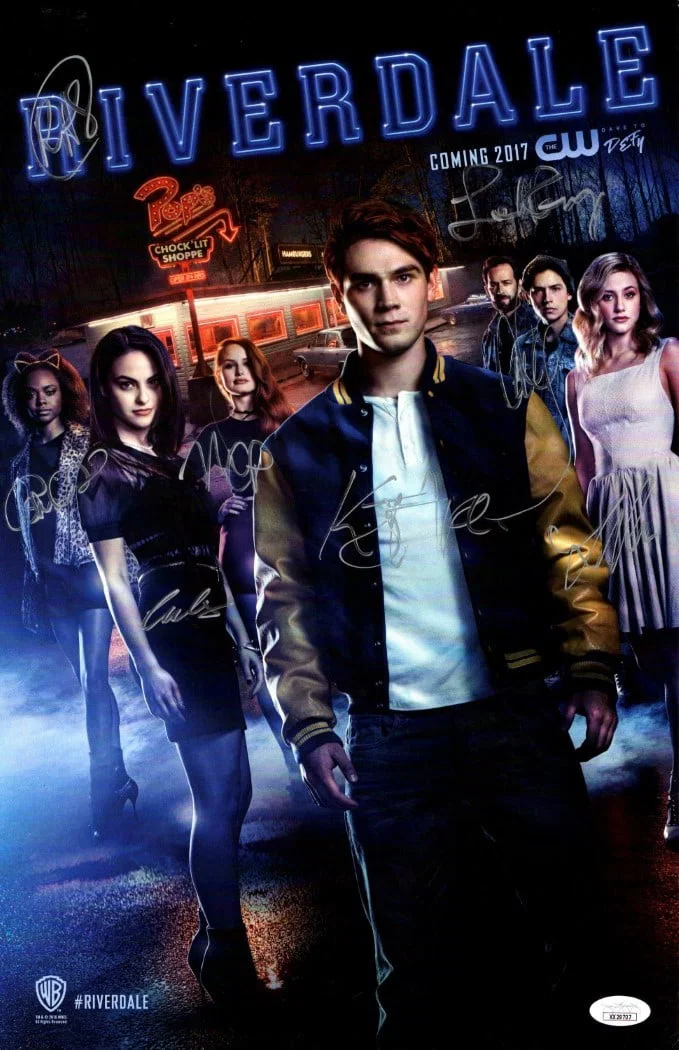 Riverdale Cast Signed 11X17 Poster with 8 Autographs JSA Authenticated