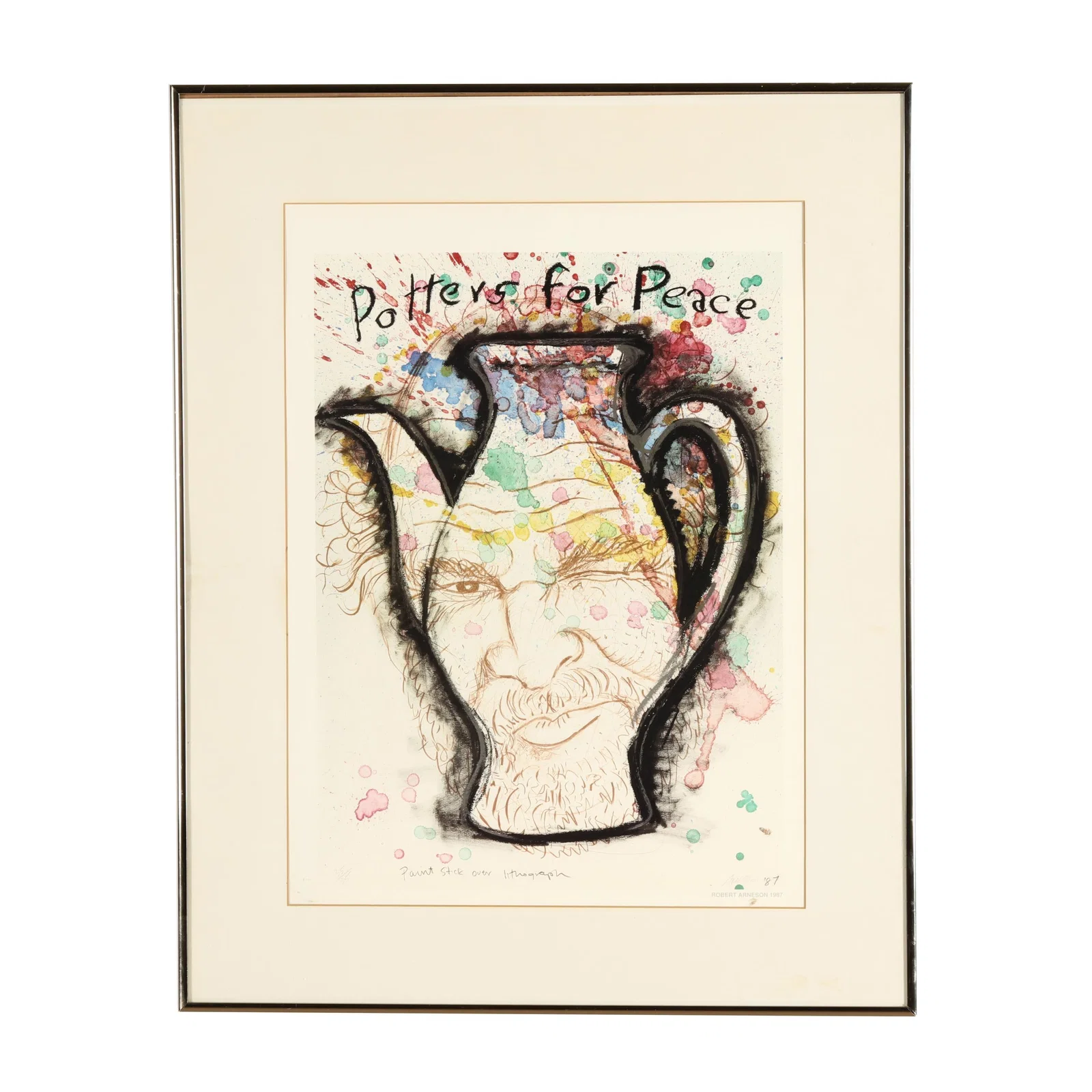Robert Arneson (American, 1930-1992), Potters for Peace Poster
