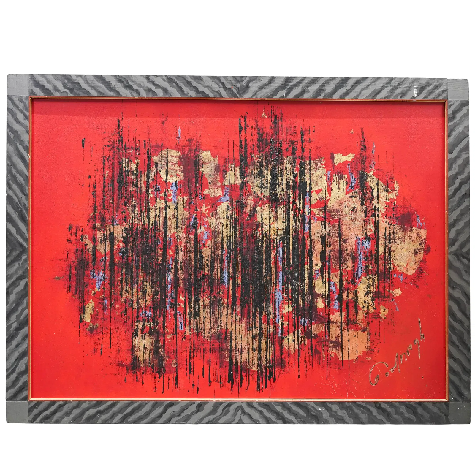 Robert Goodnough (American, 1917-2010) Abstract Oil on Board