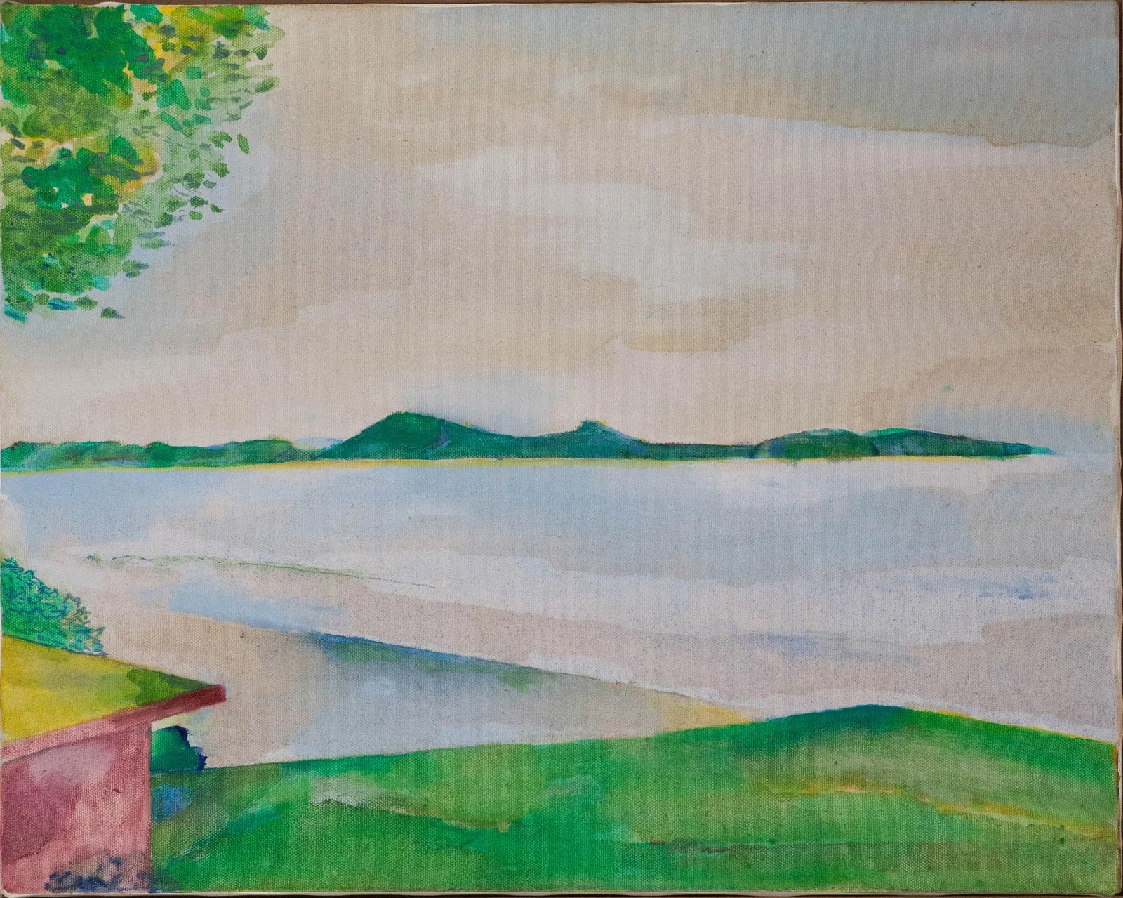 Robert Griffiths Hodgins, South African 1920-2010, Lookout from a Canadian Hideout, Oil on Canvas