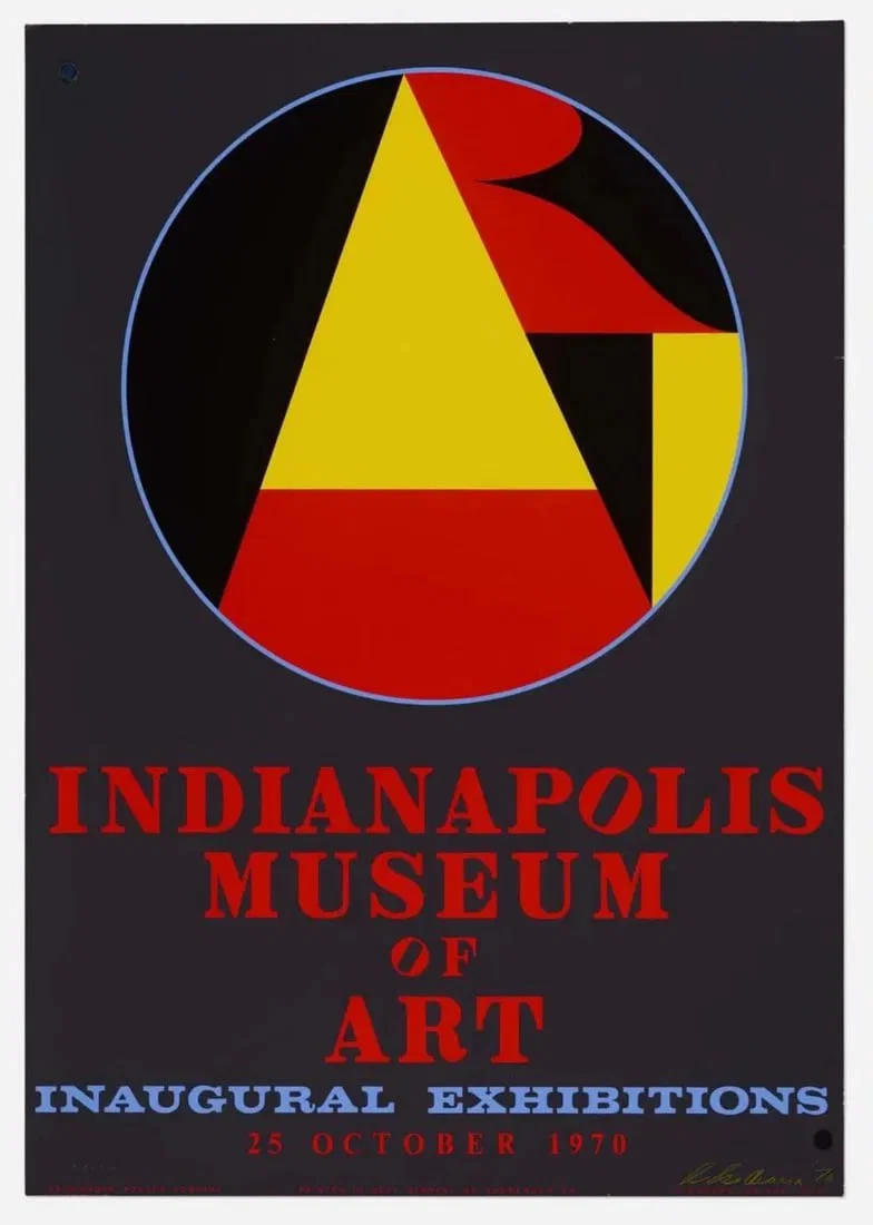 Robert Indiana, 'Indianapolis Museum of Art' Signed Limited Edition Poster, 1970