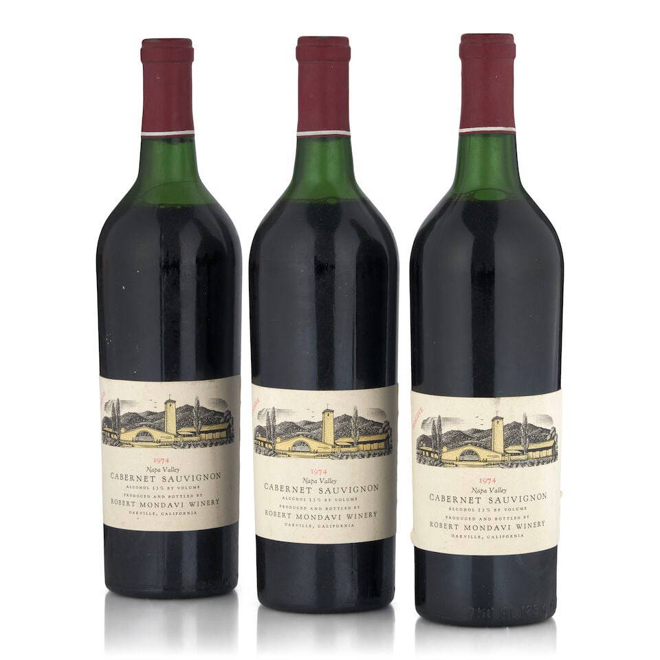Robert Mondavi, Reserve Cabernet Sauvignon, 1974 (3 bottles, 750ml)