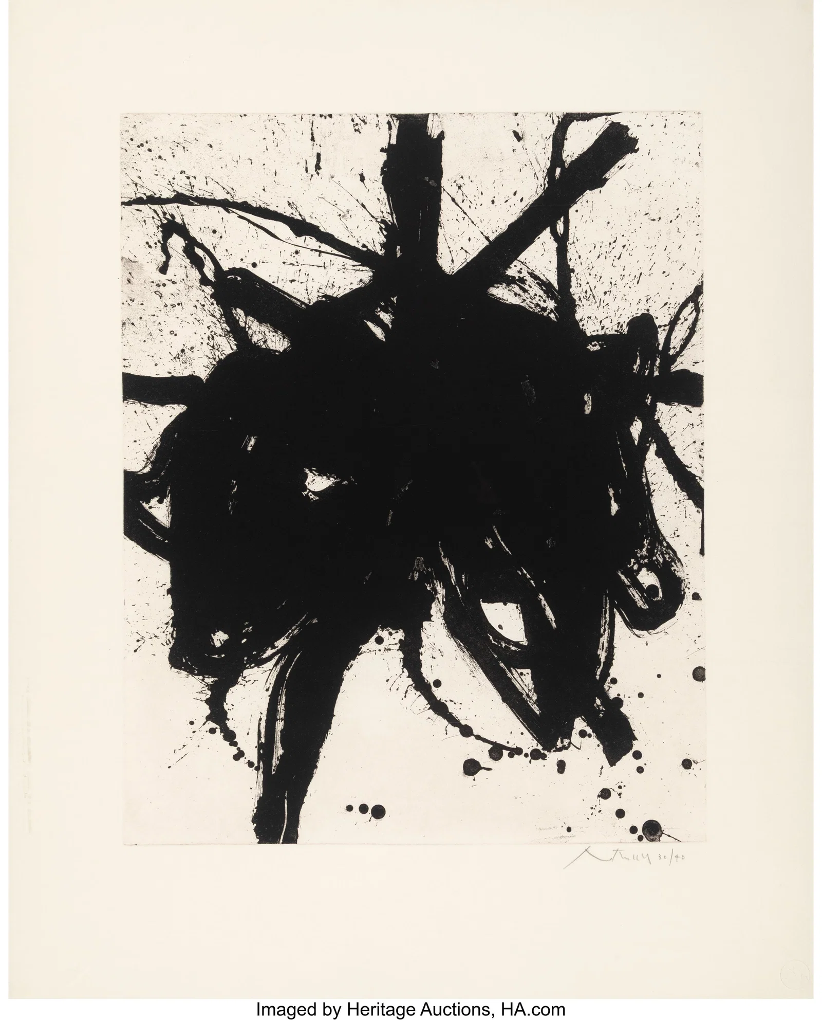 Robert Motherwell (1915-1991) Black Sea, 1979 Et