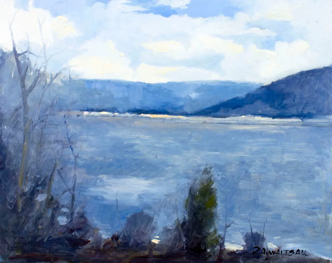 Robert Waltsak (NJ,b 1944) oil painting