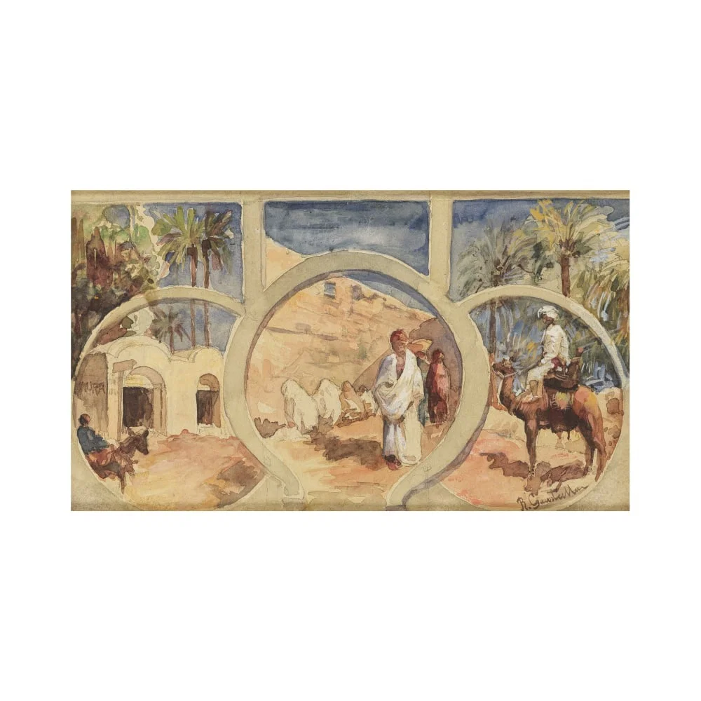 Roberto Guastalla (Parme 1855-1912) Scène arabe