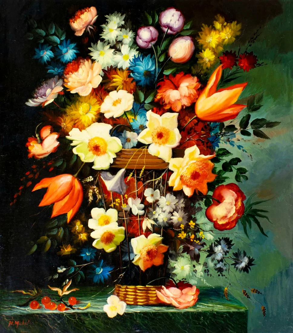 Roberto Michel (Spain,1944-?) oil painting