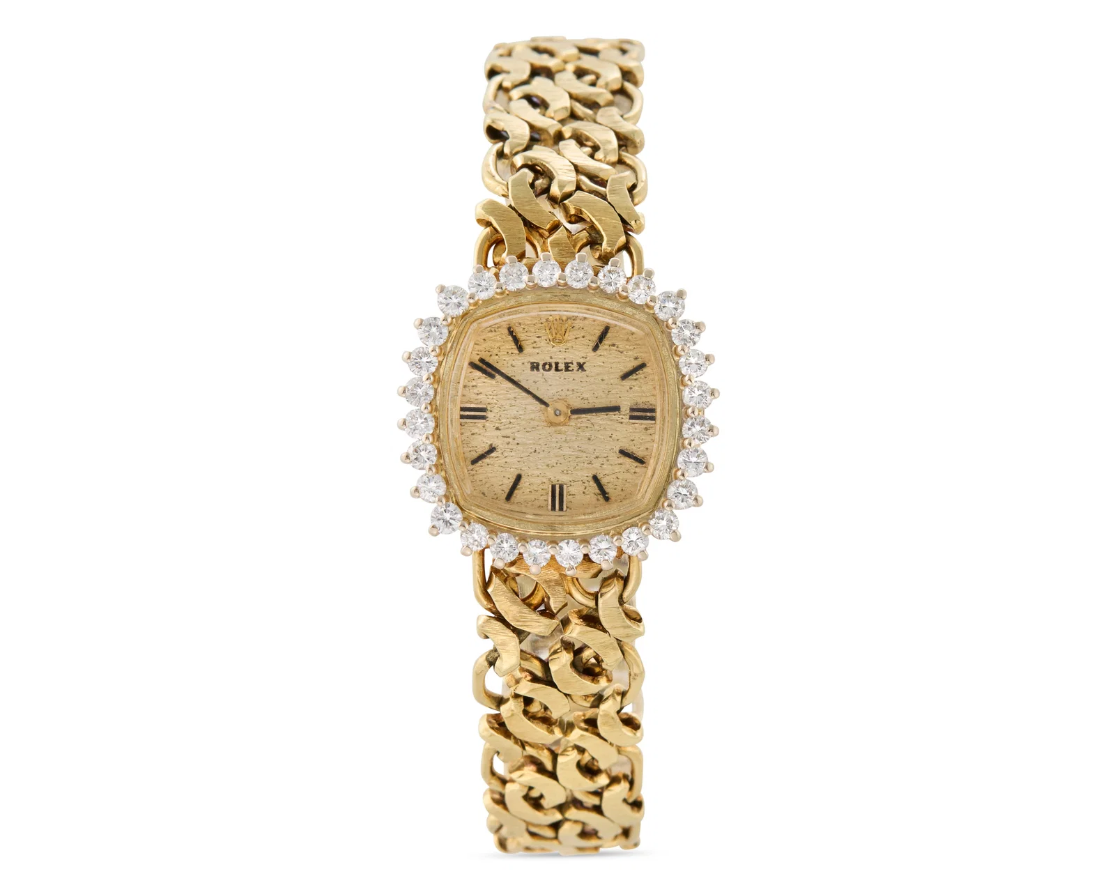 ROLEX 14K Gold and Diamond Wristwatch
