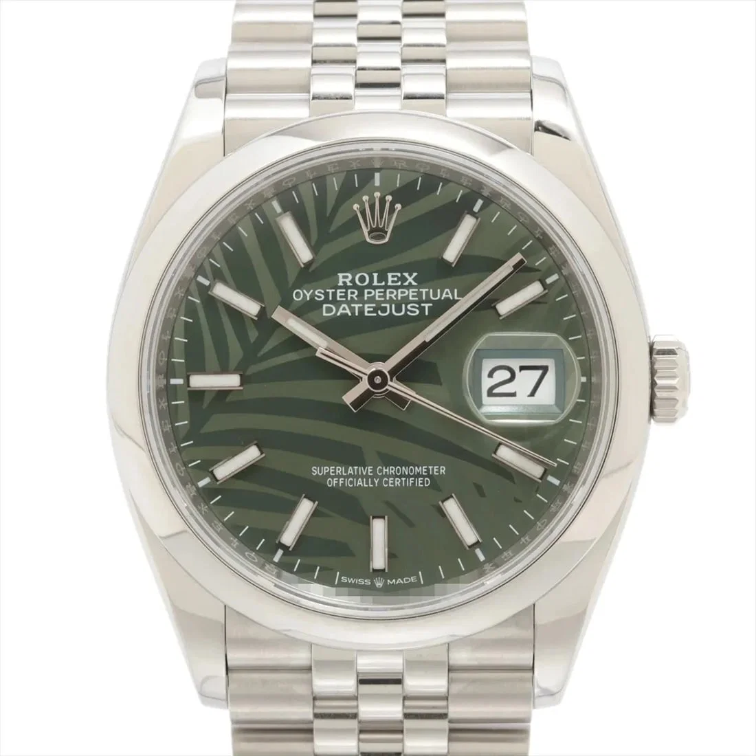 ROLEX DATEJUST SS OLIVE GREEN