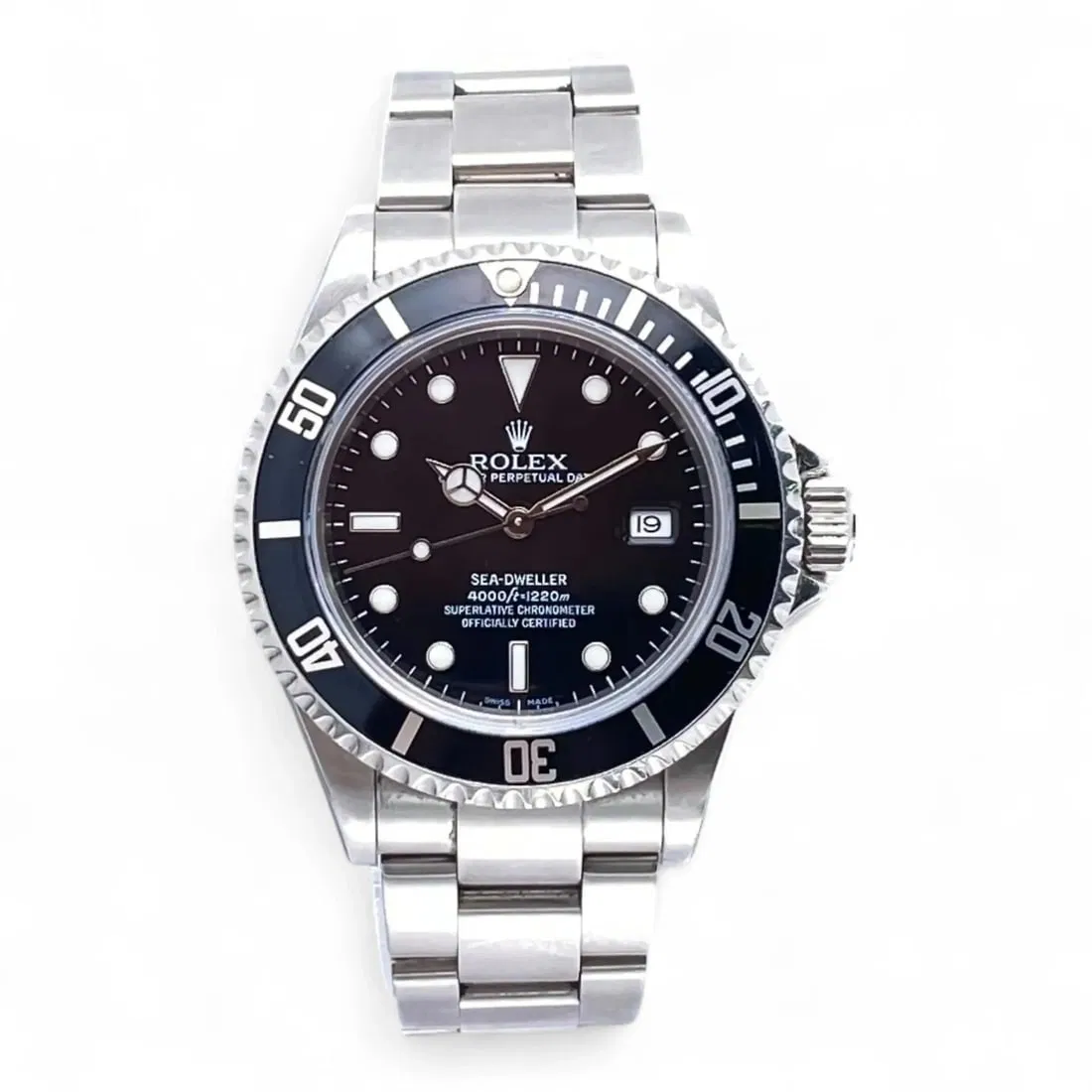 Rolex Sea-Dweller 16600 Black Dial Automatic Stainless Steel Men's Diver Watch