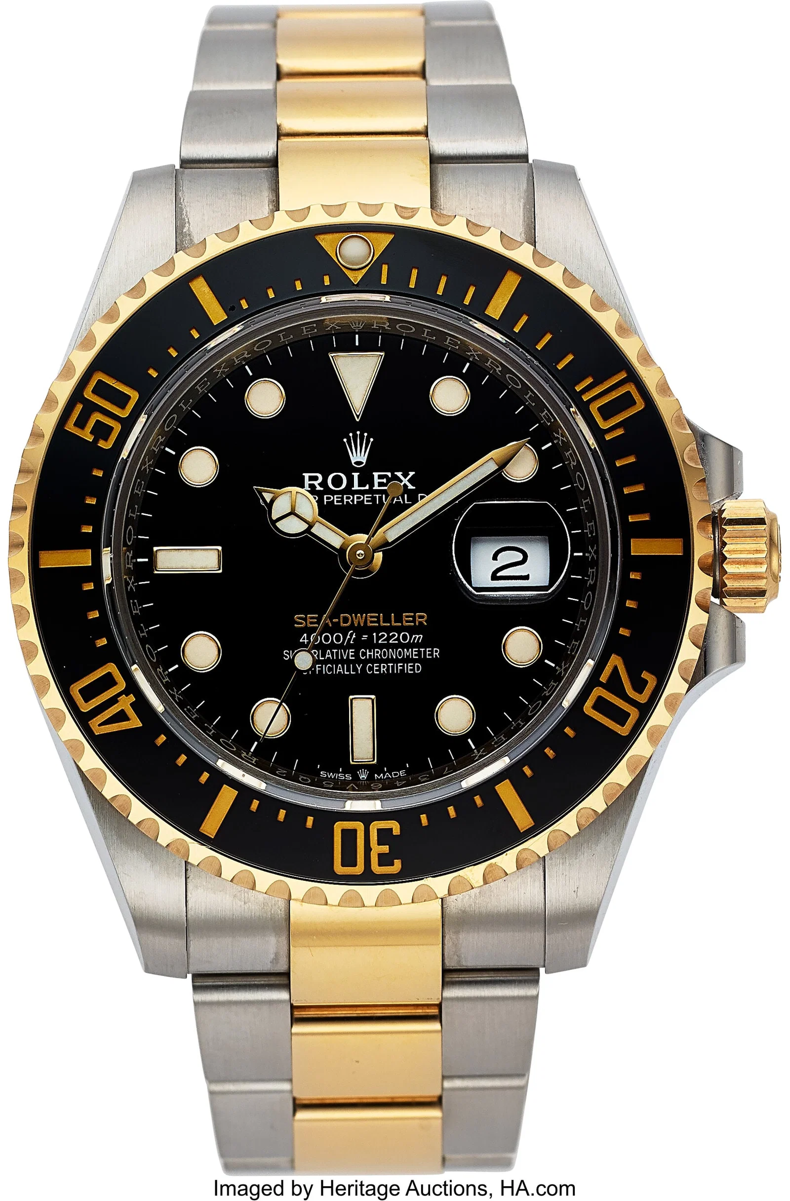 Rolex Sea-Dweller Yellow Gold Men's Watch Full S