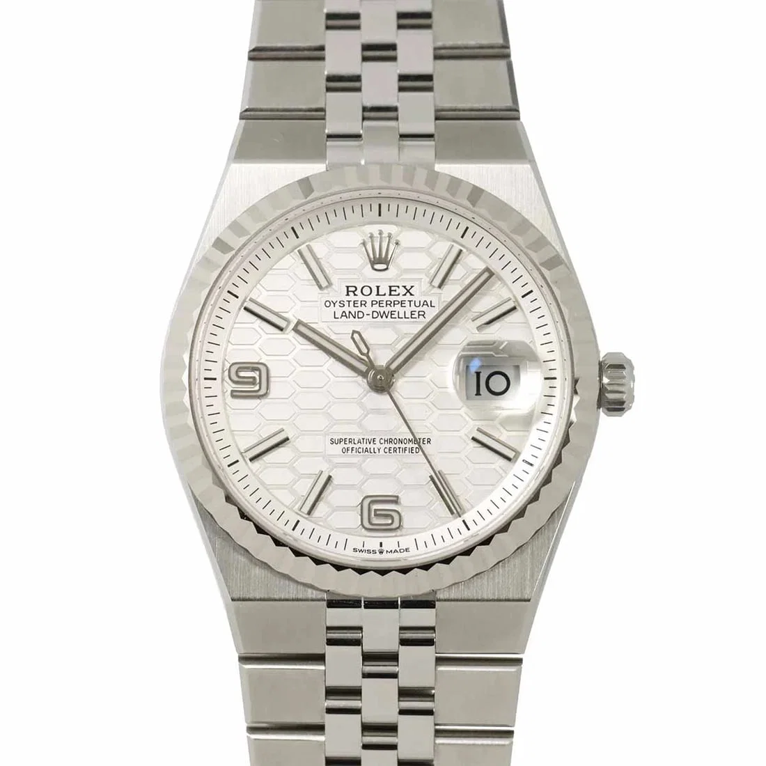 ROLEX WATCH STAINLESS STEEL 750 WHITE GOLD WATCH