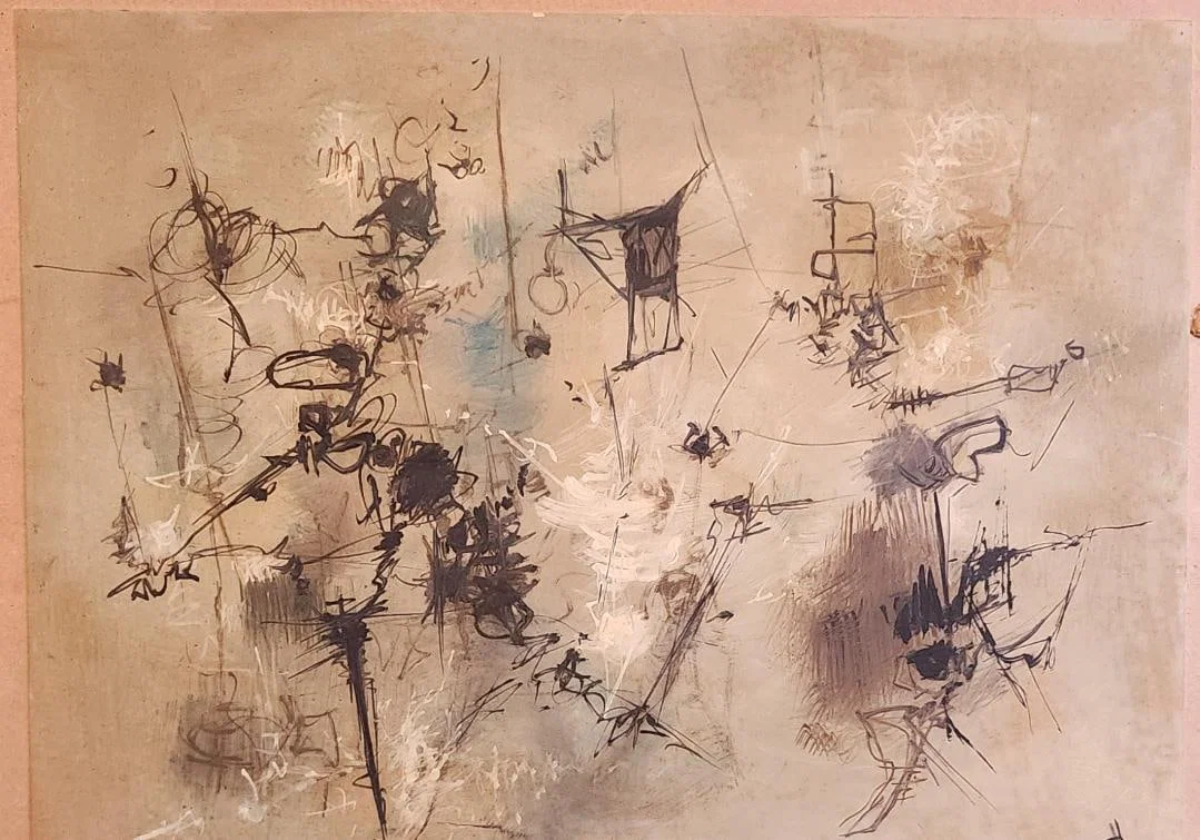 Rolf Cavael original mixed media signed 20x15 inches Konigsberg