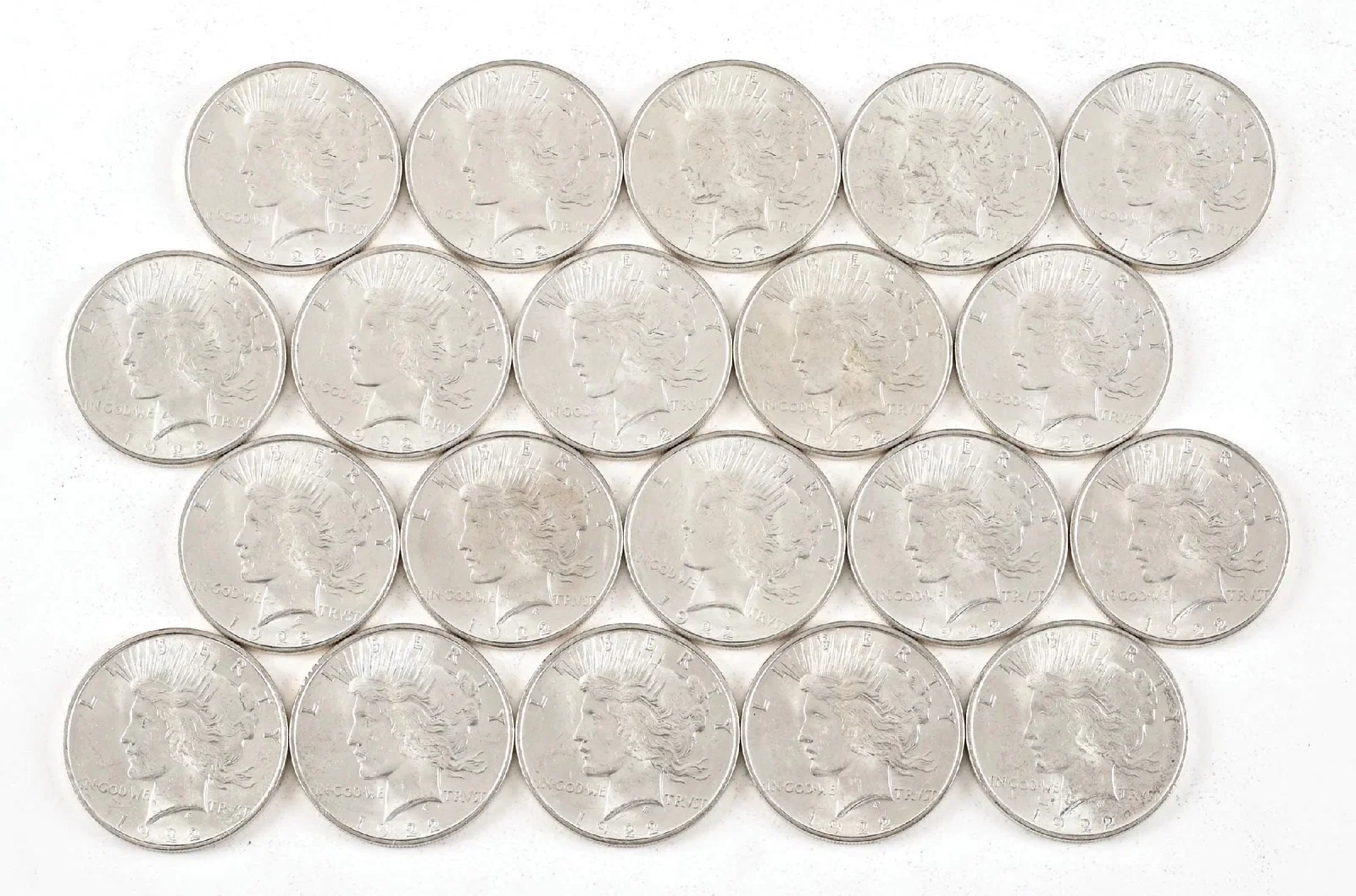 ROLL OF 20: 1922-D $1