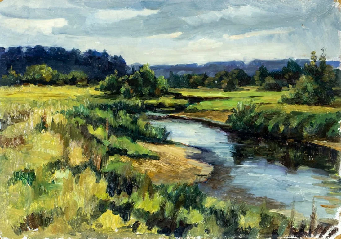 Romanov (Russia,mid 20C) oil painting