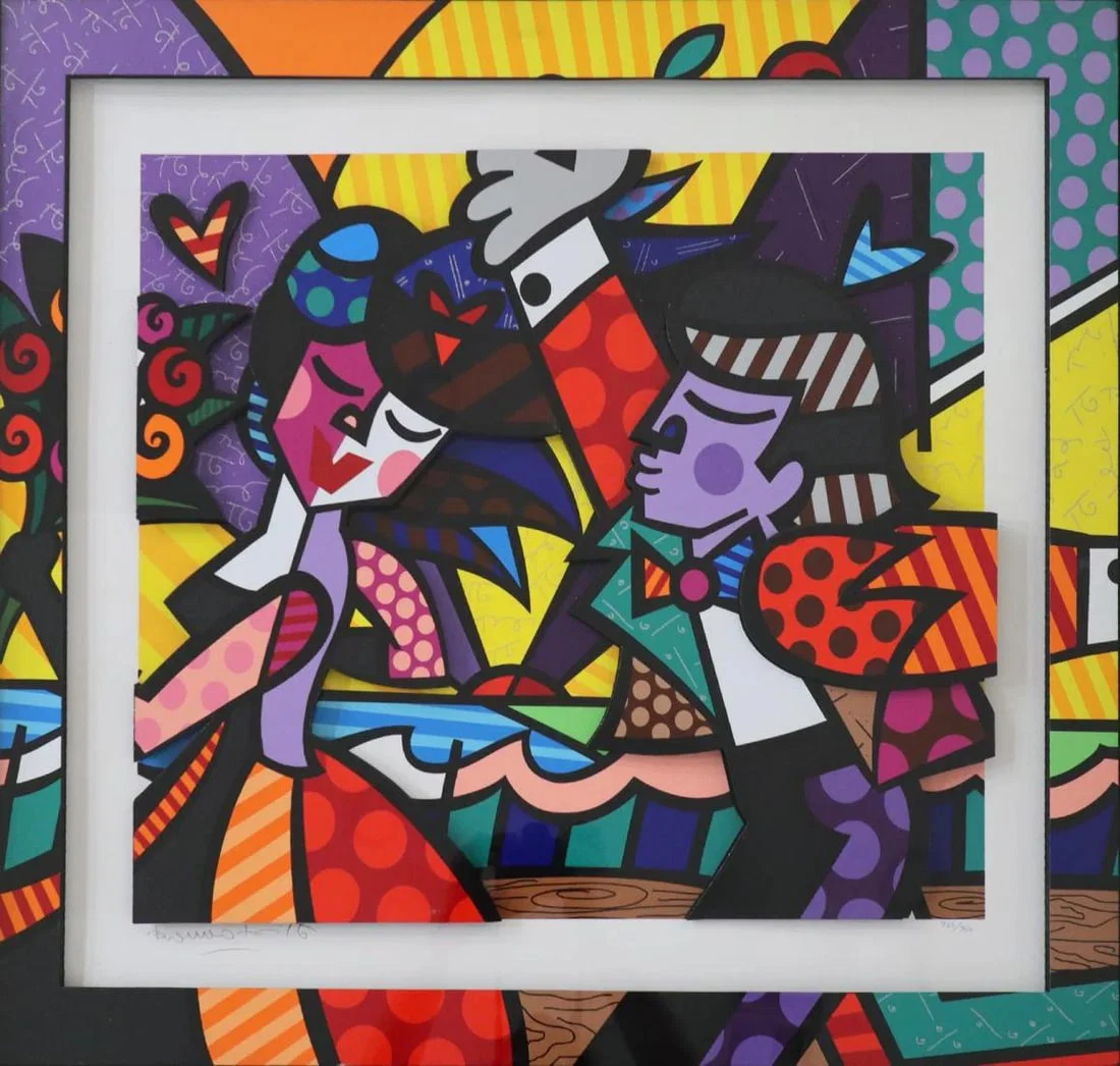 Romero Britto, 'Follow Me', Signed Limited Edition Sculptograph, 2006