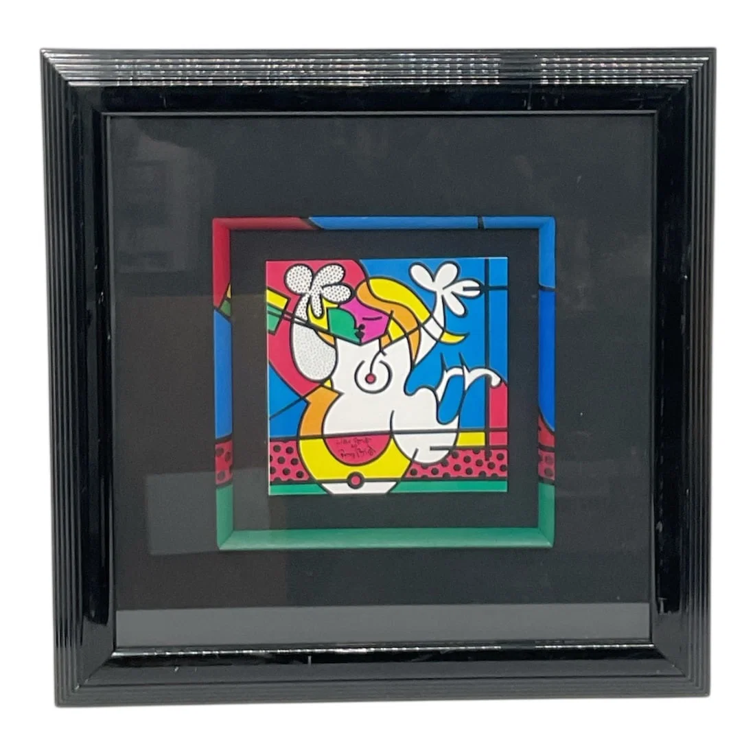 Romero Britto Little Britto Pop Art Framed Artwork