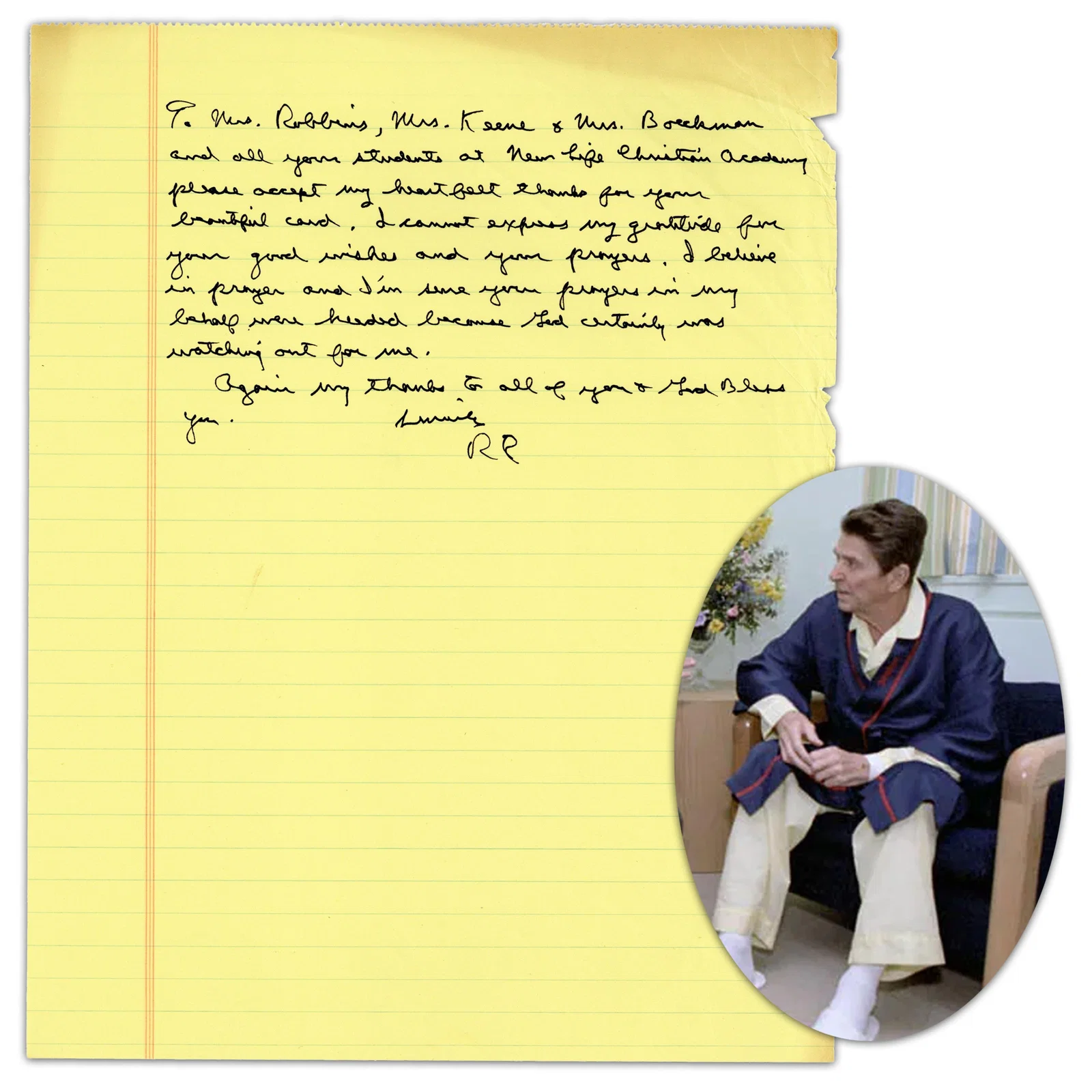 Ronald Reagan Post-Assassination Attempt ALS: "I believe in prayer… because God certainly was
