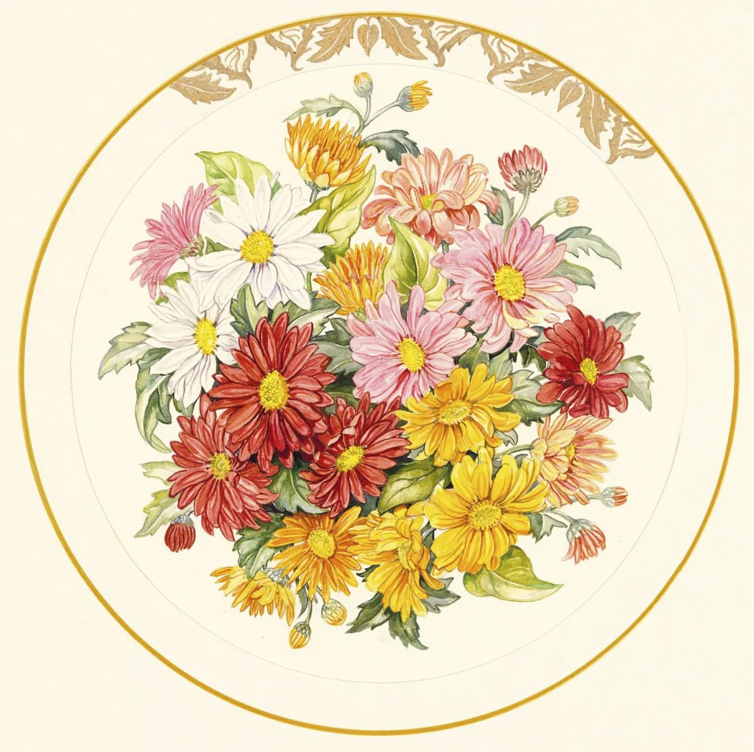 Rosanne Sanders (UK,20/21C) watercolor painting