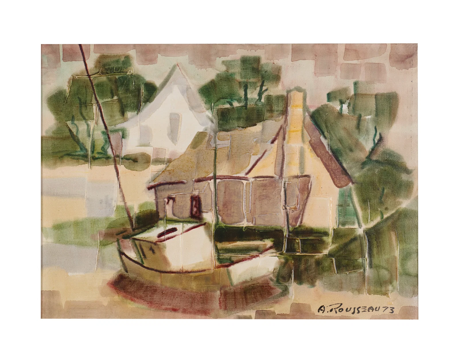 Rousseau, Albert - "Riviere aux renards, Gaspesie" - 1973