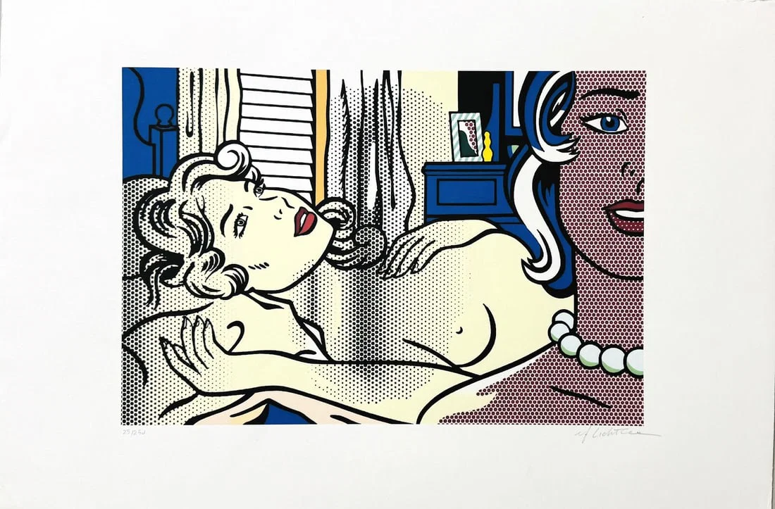 Roy LICHTENSTEIN (1923-1997) d’après. Nude with Joyous Painting.