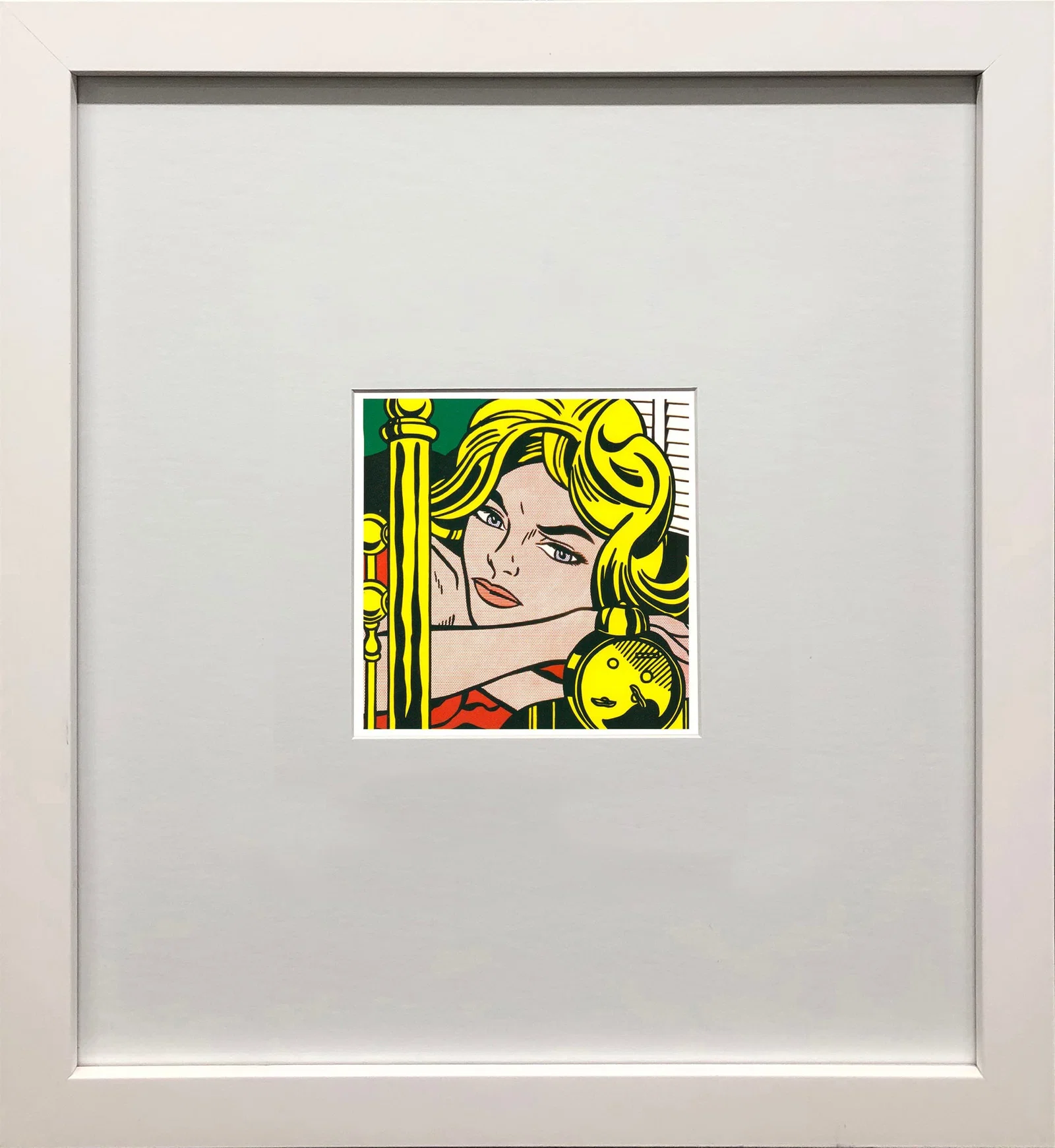 Roy Lichtenstein - Blonde Waiting - 1994 Offset Lithograph 7" x 5"