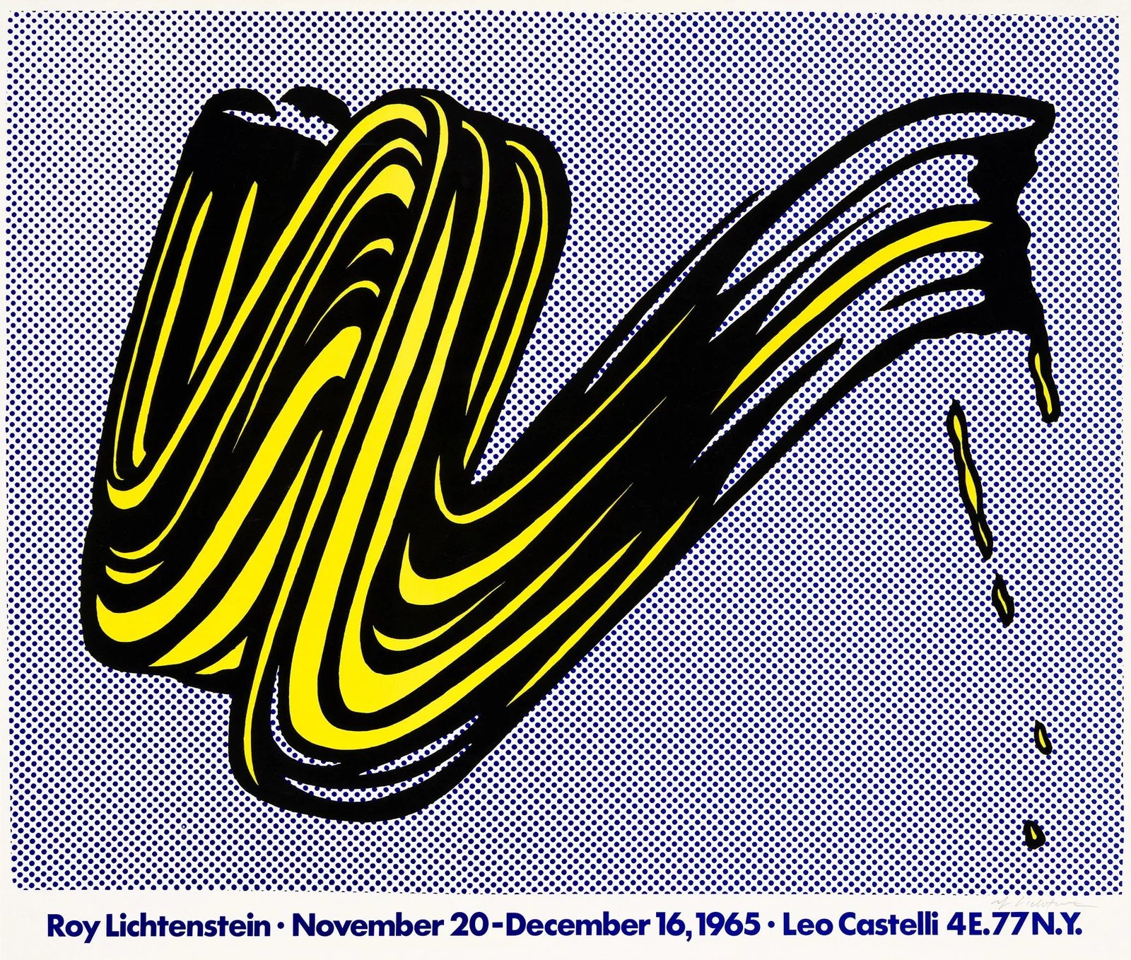 Roy Lichtenstein, Brushstroke. 1965.