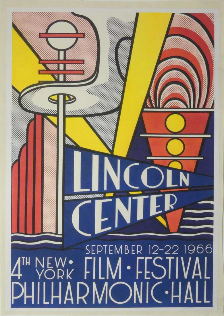 ROY LICHTENSTEIN 'LINCOLN CENTER' SIGNED POSTER