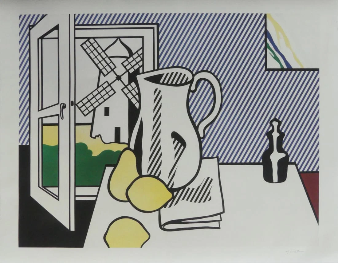 ROY LICHTENSTEIN 'STILL LIFE WITH WINDMILL'
