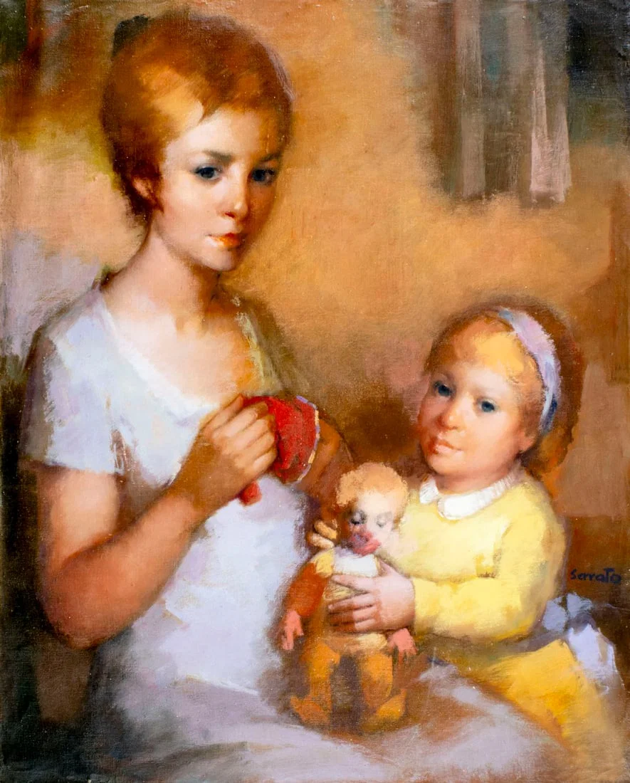 Ruggero Serrato (Italy,1898-?) oil painting