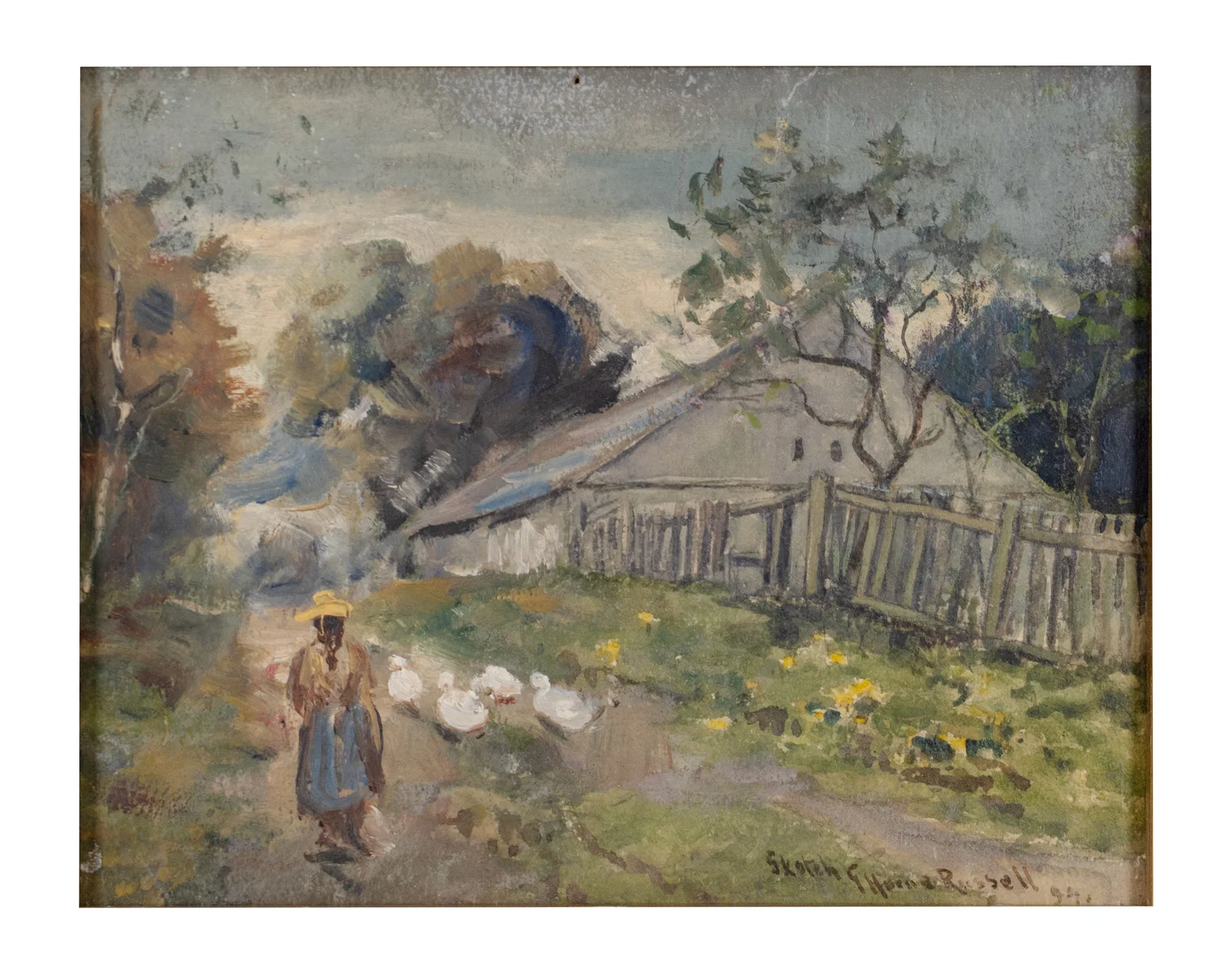 Russell, George Horne - Ducks in the countryside - 1894