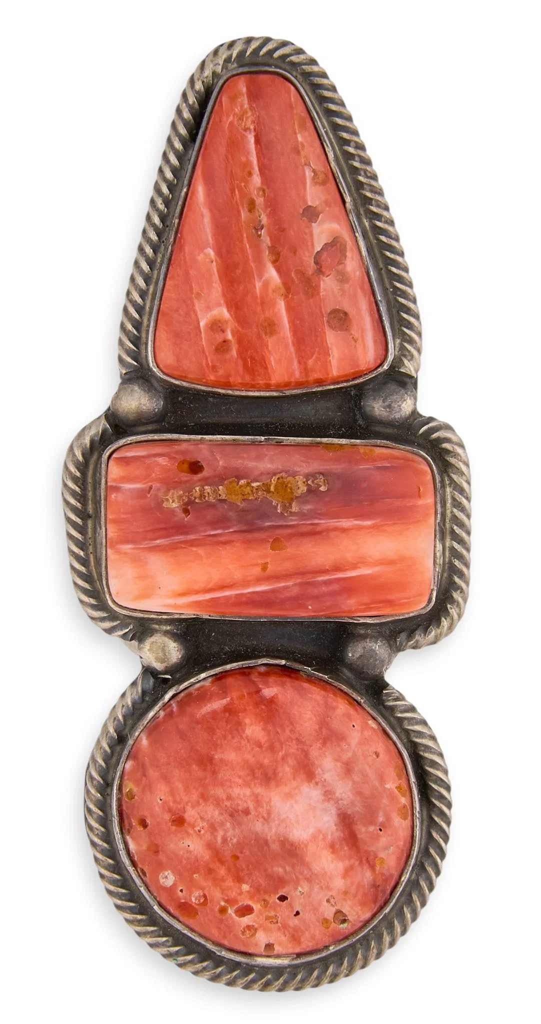 Russell Sam, Navajo Sterling & Spiny Oyster Ring