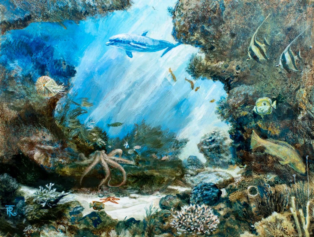 Russell Tripp (CA,1924-2025) oil painting