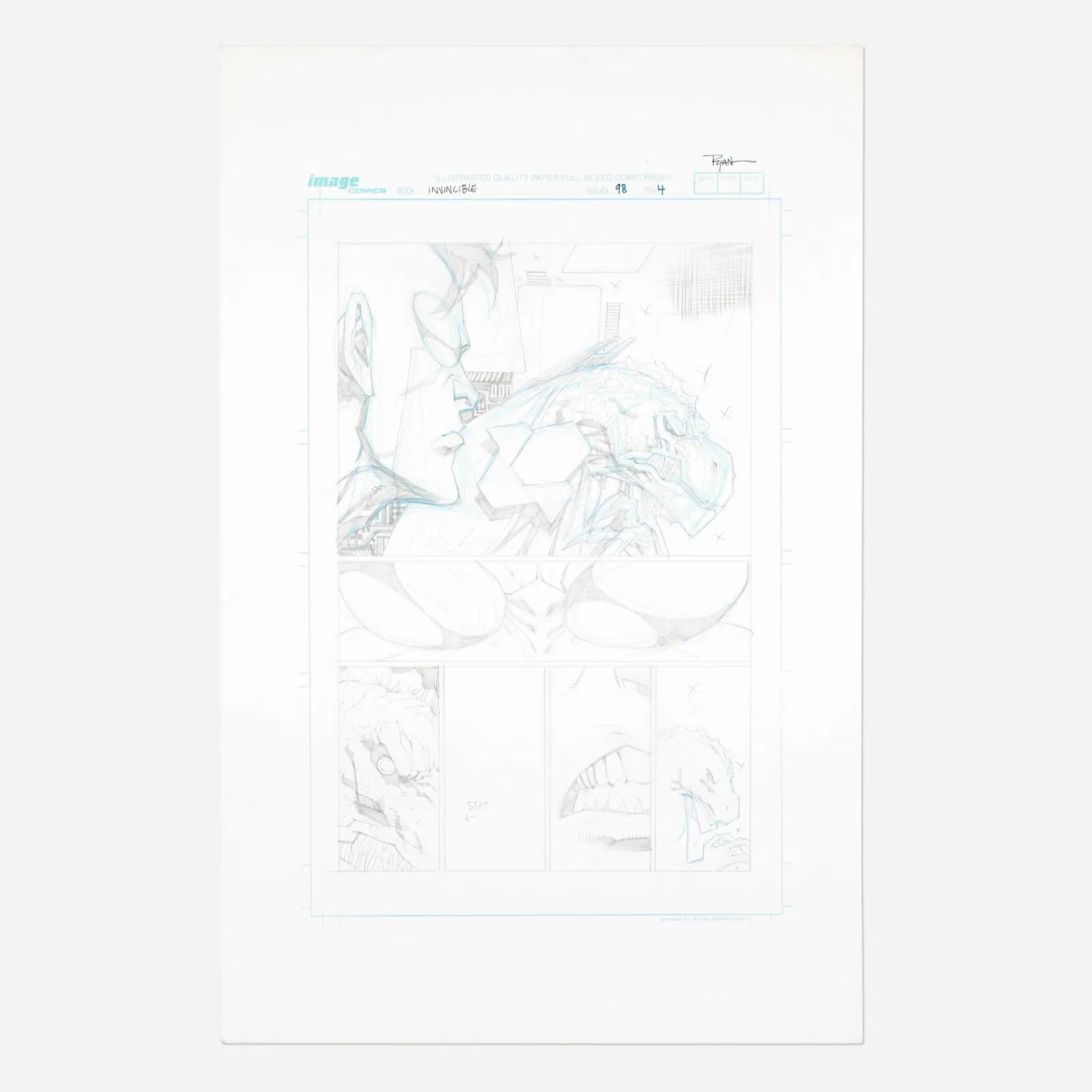 Ryan Ottley, Invincible #98 Story Page 4 Original Art (Iimage Comics, 2012)