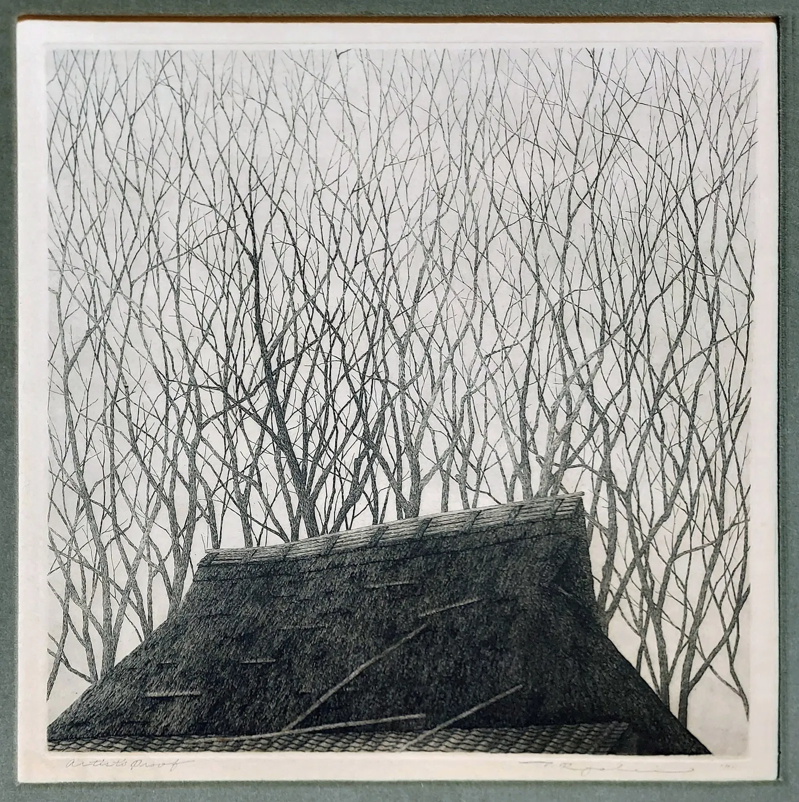 Ryohei Tanaka: Spring is Near 1971 Artist’s Proof Etching