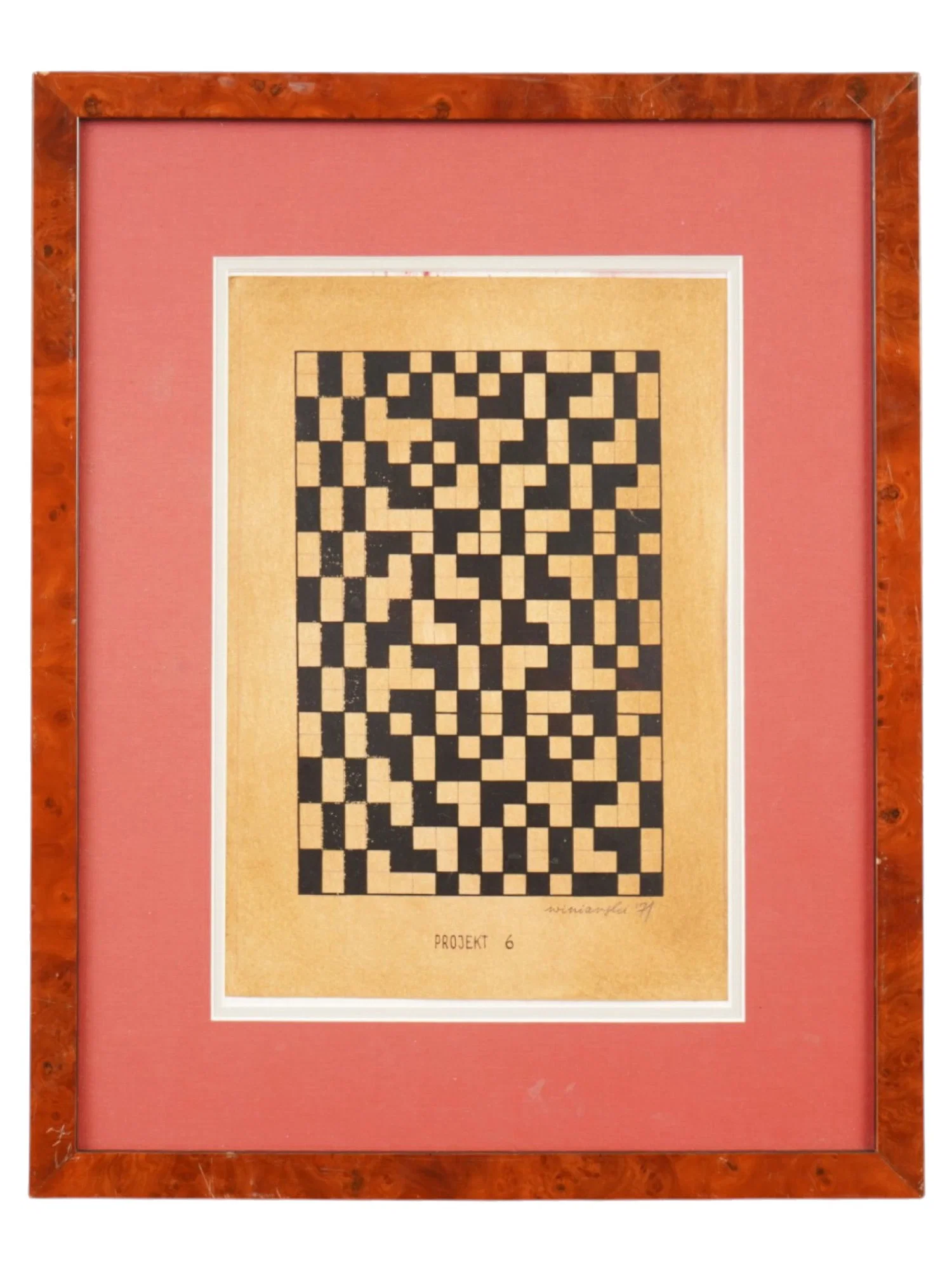 RYSZARD WINIARSKI POLISH PRINT ARTWORK PROJEKT 6