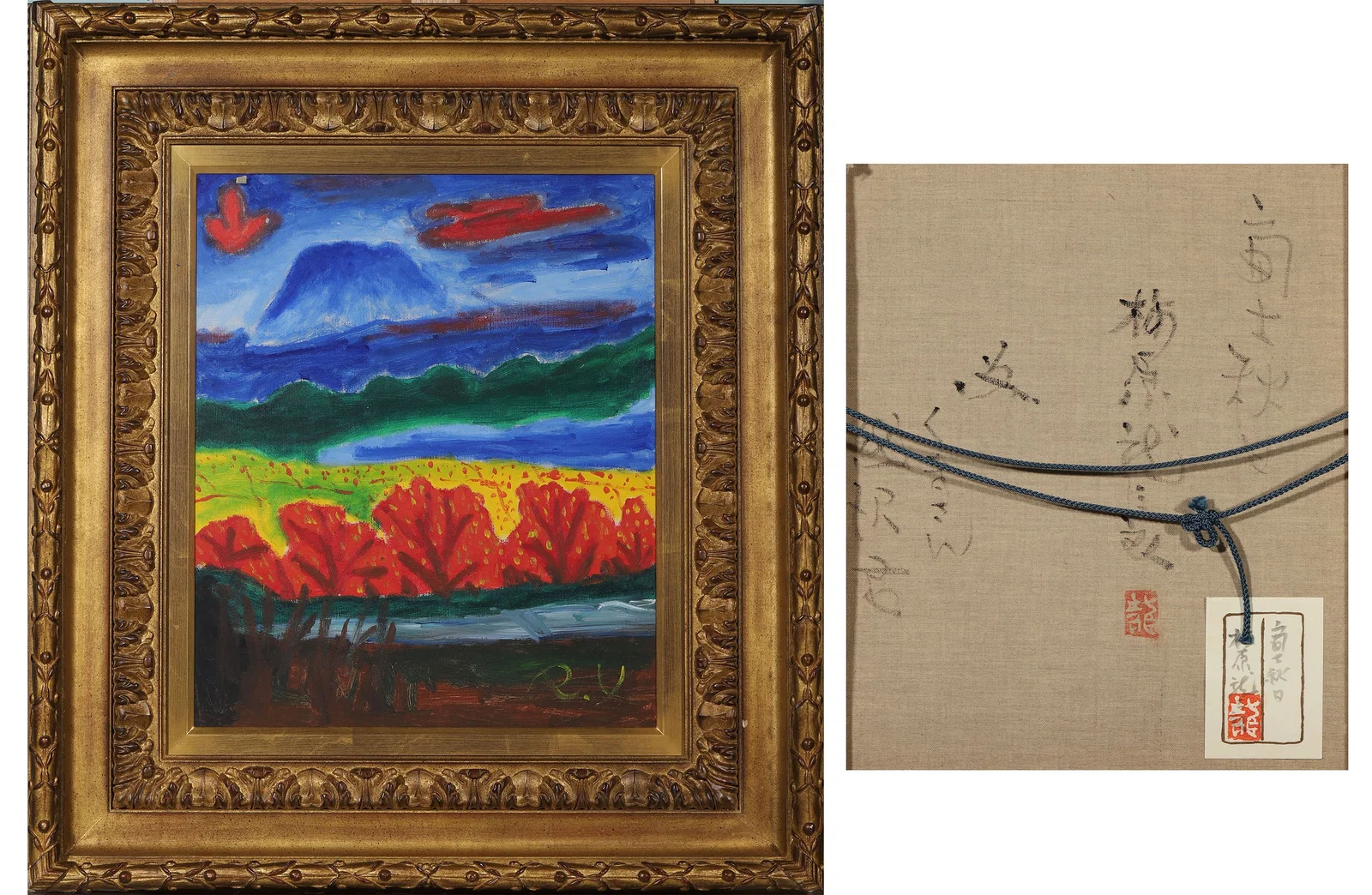 RYUZABURO UMEHARA (1888–1986) JAPANESE,ATTRIBUTED TO,OIL ON CANVAS