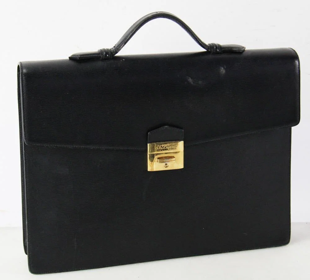 S.T. Dupont Paris Leather Briefcase