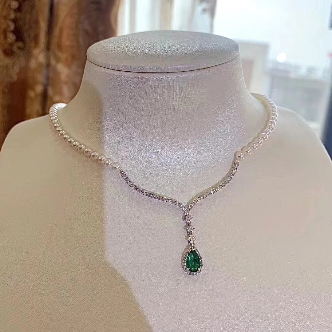 S925 Silver Pearl Necklace