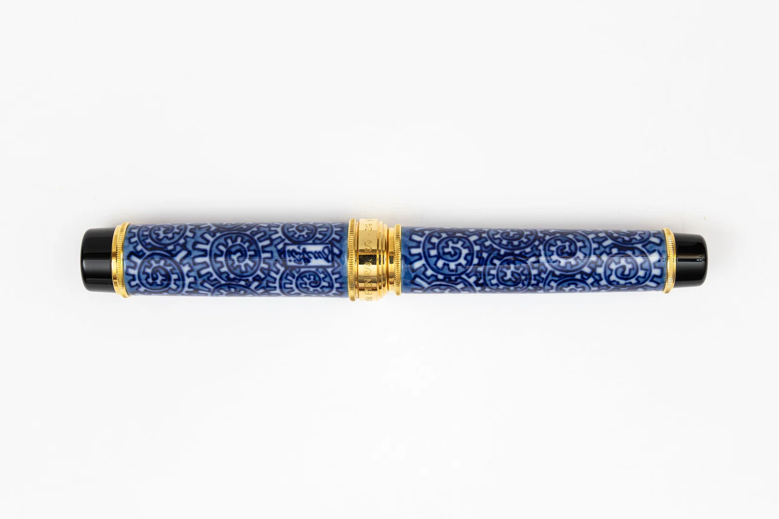 Sailor Arita Gen-Emon Blue Octopus Porcelain Fountain Pen