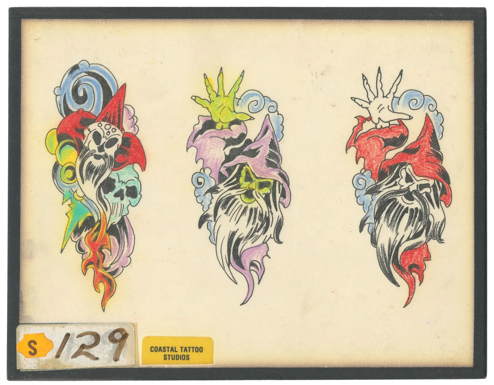Sailor Barney Flash Sheet, Coastal Tattoo Studios