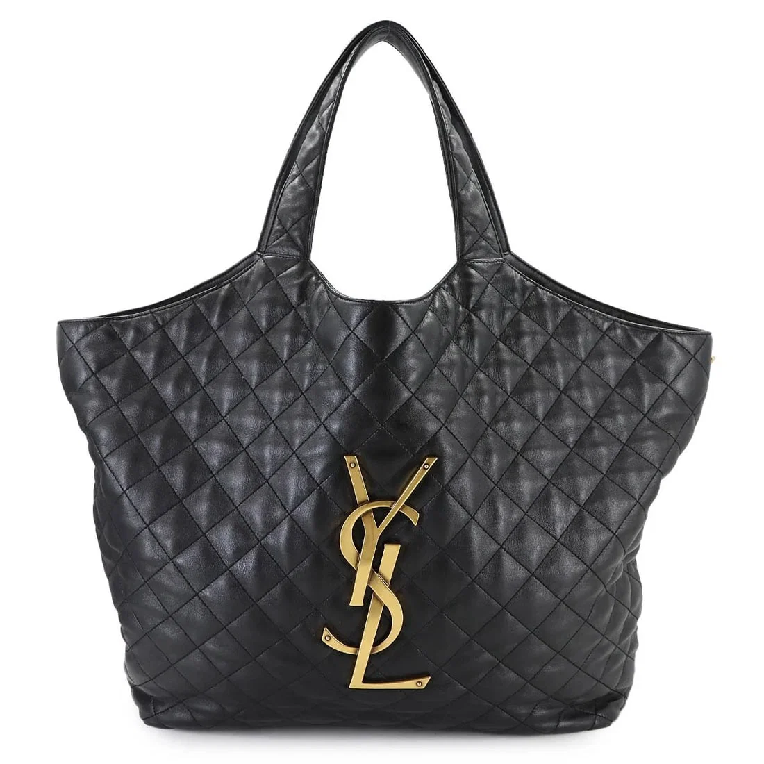 SAINT LAURENT ICARE MAXI SHOPPING TOTE BAG LEATHER