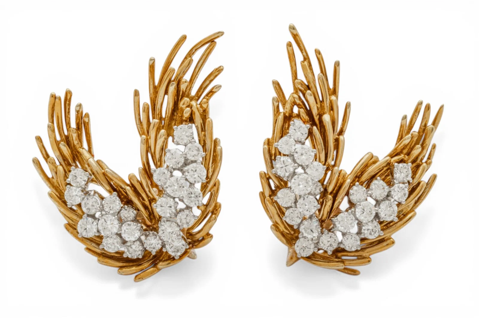 Saks Fifth Avenue Gold Plate Earrings, 25 g 1 PAIR