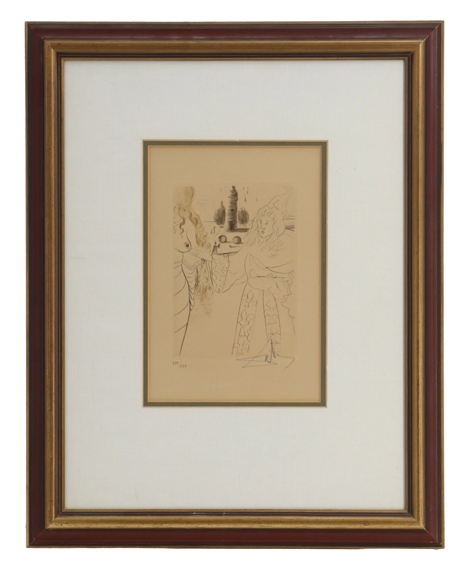 Salvador Dali (1904-1989) Spanish, Signed "La Femme Adultere" Etching