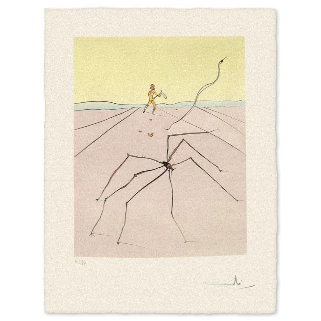 Salvador Dali- Etching "Kumo- The Weaver Spider"